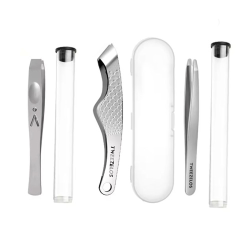 Professional Tweezers Set with Travel Case