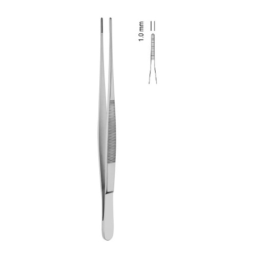 Tissue Forceps Semken - Straight 12.5cm (Tp31)