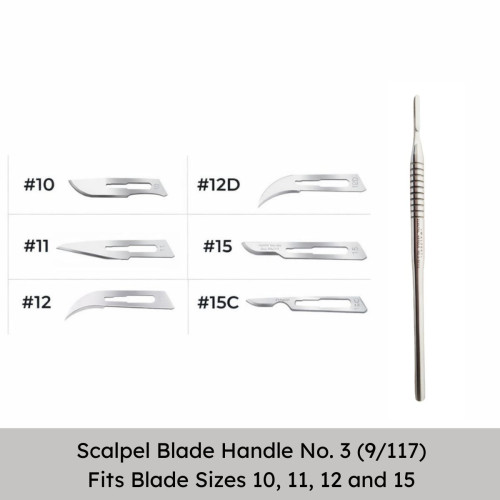 Waldent Scalpel Blade Handle No. 3 (9/117)