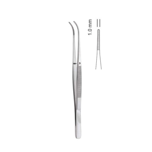 Tissue Forceps Semken - Curved (12.5cm) (Tp32)