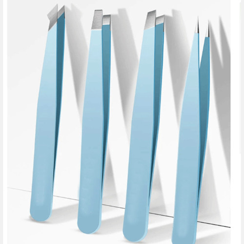 Eyebrow Tweezers Set Colorful Stainless Steel