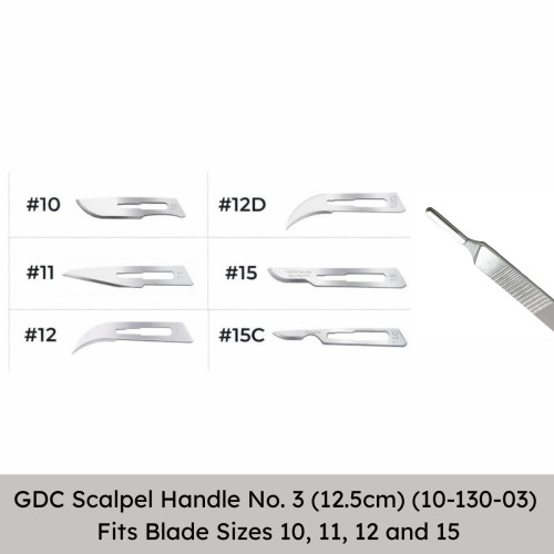 GDC Scalpel Handle No. 3 (12.5cm) (10-130-03)