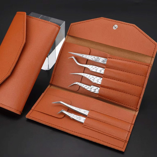 Lash Tweezers Set with PU Case