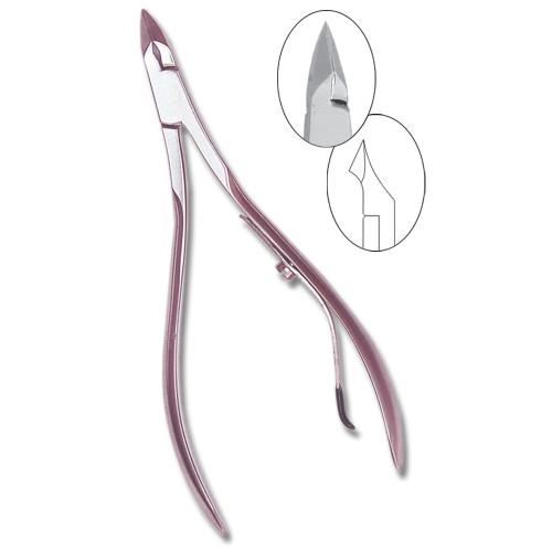 Professional Stainless Steel Cuticle Nippers (Pink)