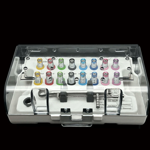 Dental Implant Prosthetic Torque Wrench Kit (16 Drivers)