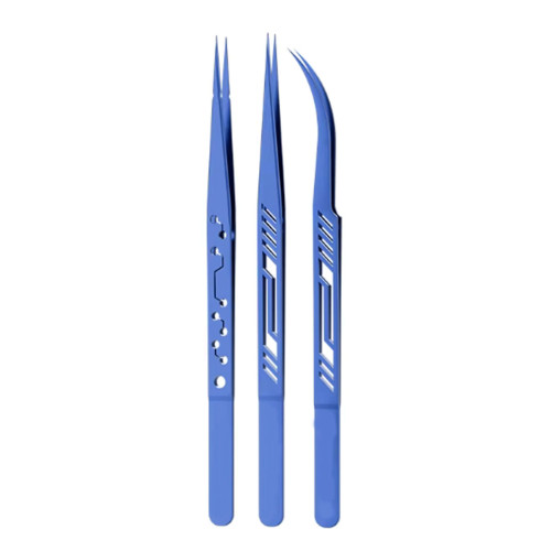 Professional Titanium Alloy Precision Electronics Tweezers Set